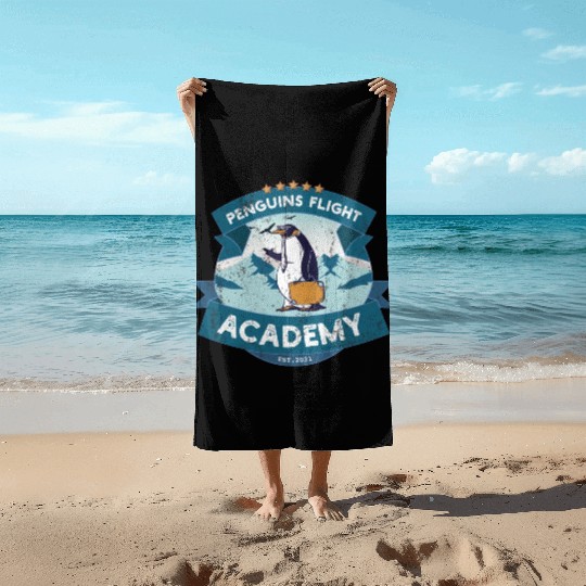 Penguin Academy Beach Towels