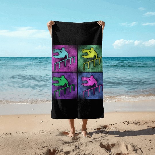 Parkour Free Running Traceur 80S Beach Towels