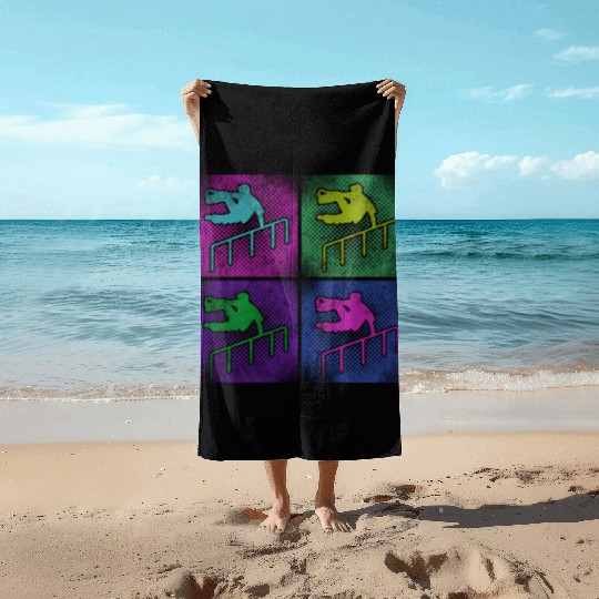 Parkour Free Running Traceur 80S Beach Towels