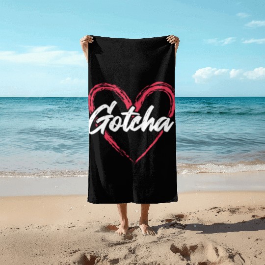 Gotcha Heart Adoption Beach Towels