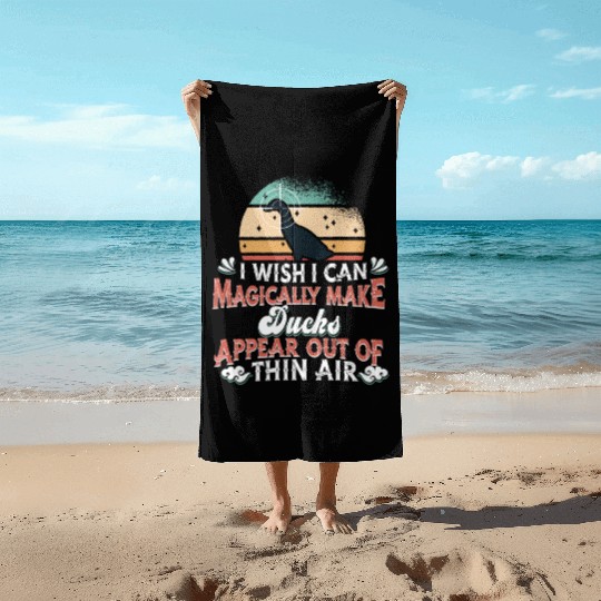 Duck Hunting Beach Towels