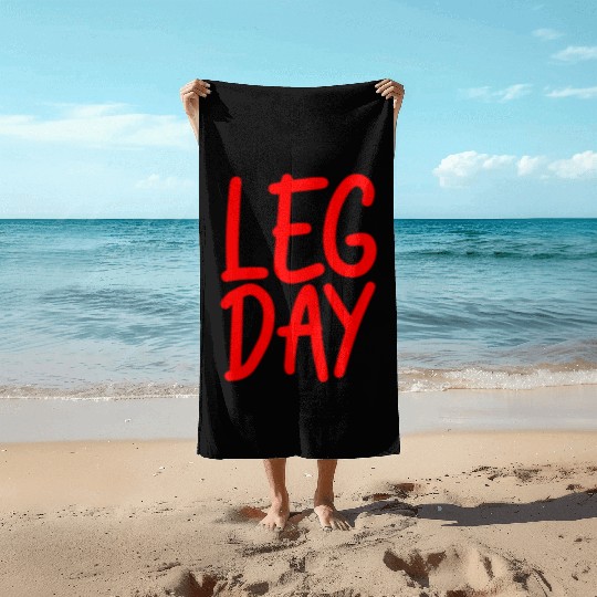 Leg Day Handicapped Wheelchair 17 Beach Towels