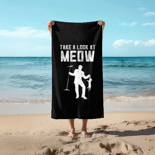 Funny Music Song Kitties Tomcat Cats Beach Towels