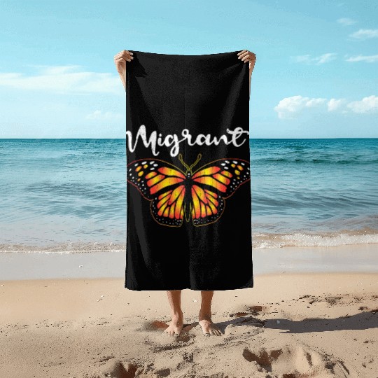 Migrant Monarch Butterfly Lover Cute Butterflies Beach Towels
