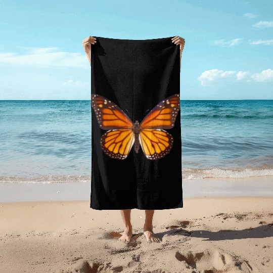 Monarch Butterfly Lover Beach Towels Plant Milkweed