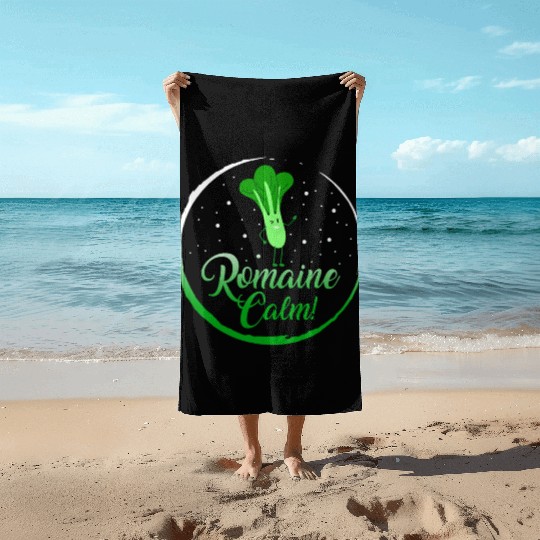 Lettuce Vegetable Beach Towels, Romaine Calm Beach Towels,