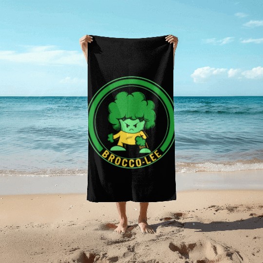Vegetables Beach Towels, Brocco-Lee Funny Vegetable