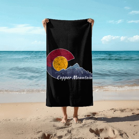 Copper Mountain Colorado Mountain Scenery Beach Towels