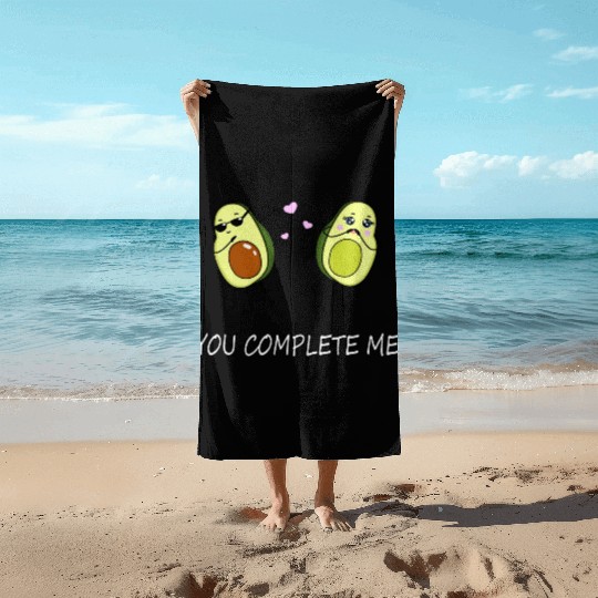 You complete me - Avocado Beach Towels