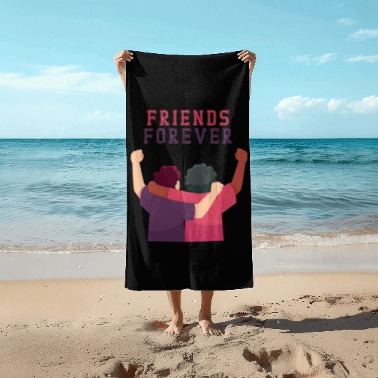 Cool Friends forever Beach Towels for friendship day to you