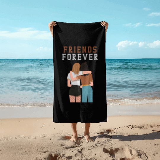 Cool Friends forever Beach Towels for friendship day to you