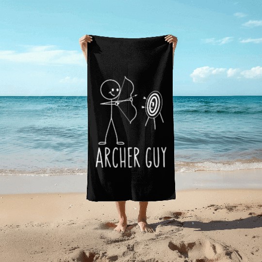Archery Bow Archer Vintage Archer Beach Towels