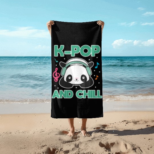 K-Pop and Chill Beach Towels