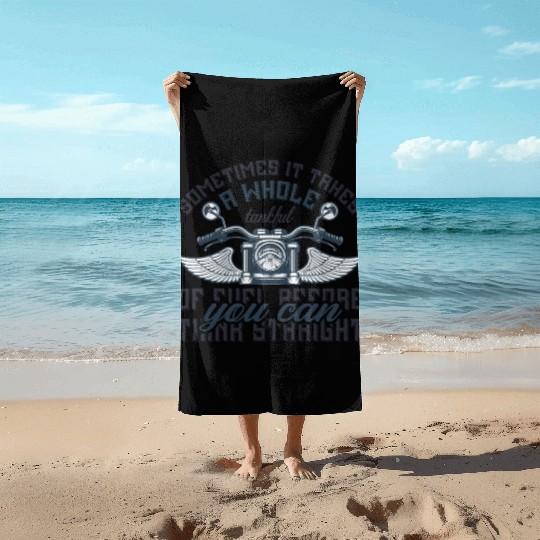 MotorcycleQuotes Design| Motorbike Quotes Design Beach Towels