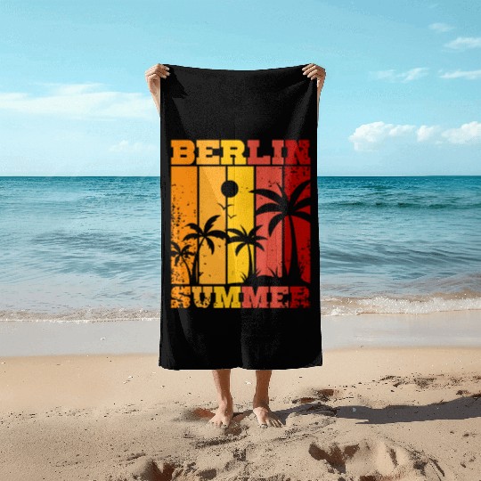 Berlin summer Beach Towels