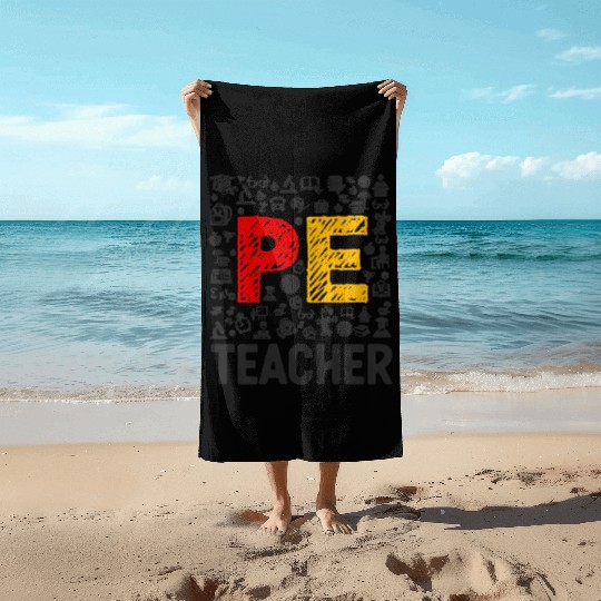 Physical Education Teacher PE Teacher Beach Towels