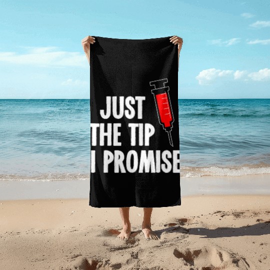 Nurses Week Beach Towels Just The Tip Syringe Nurse Beach Towels