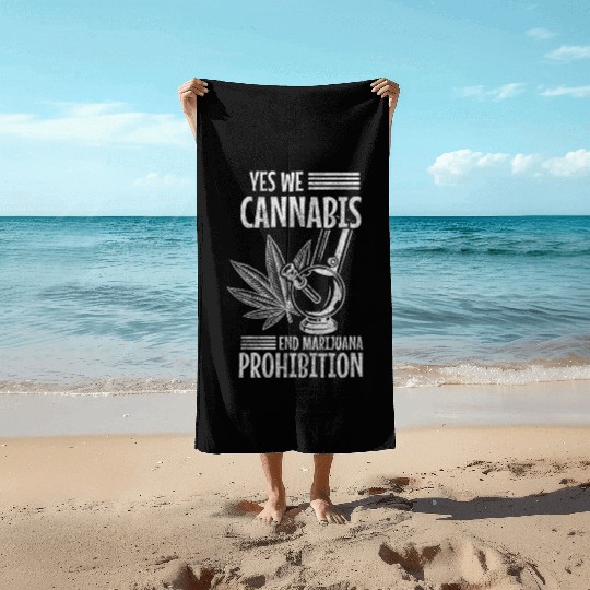 Hemp Weed Hashish Beach Towels