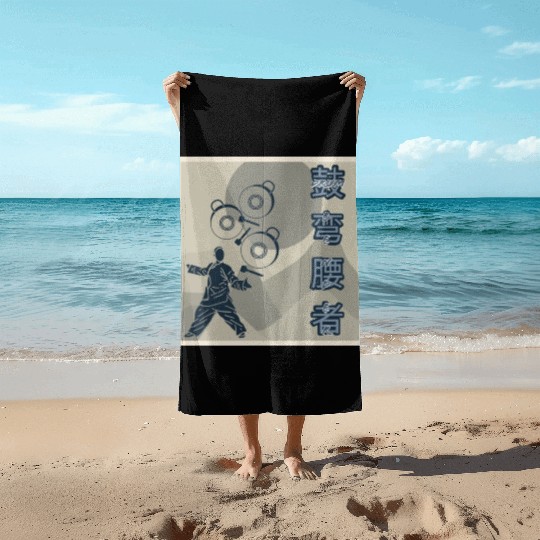 Anime "DRUM BENDER" Master Design Beach Towels