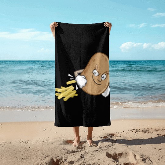 French Fries Potato Fries Beach Towels