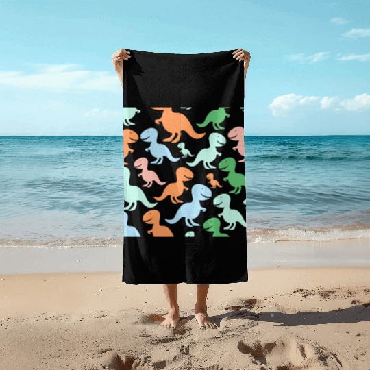 PAPA SAUR, Father's Day Beach Towels