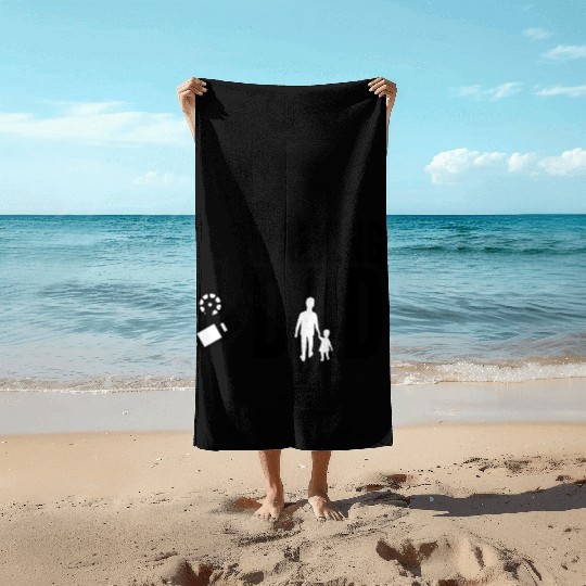 PAPA SAUR, Father's Day Beach Towels