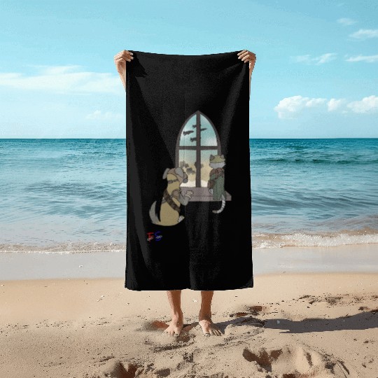 Diesel Punk Beach Towels