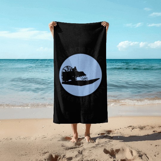 Airboat Fanboat Airboating Planeboat Swamp boat Beach Towels