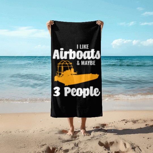 Airboat Fanboat Airboating Planeboat Swamp boat Beach Towels