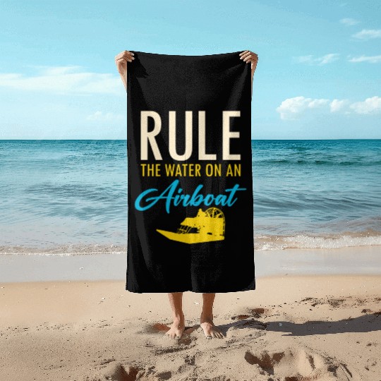 Airboat Fanboat Airboating Planeboat Swamp boat Beach Towels