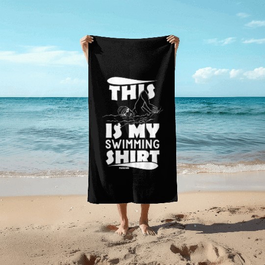 Swimming lifeguard swimming course outdoor pool gi Beach Towels