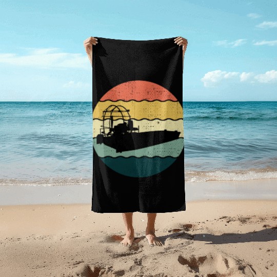 Airboat Fanboat Airboating Planeboat Swamp boat Beach Towels