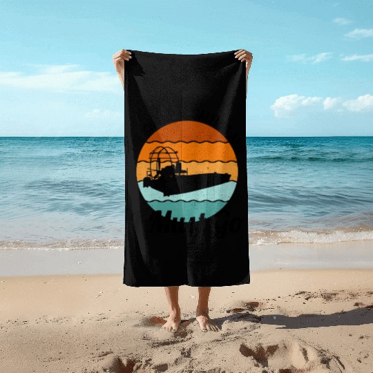 Airboat Fanboat Airboating Planeboat Swamp boat Beach Towels