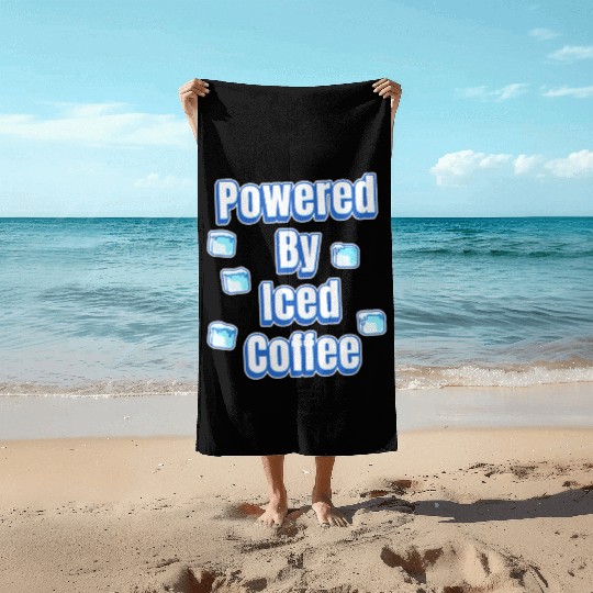 Powered By Iced Coffee Beach Towels