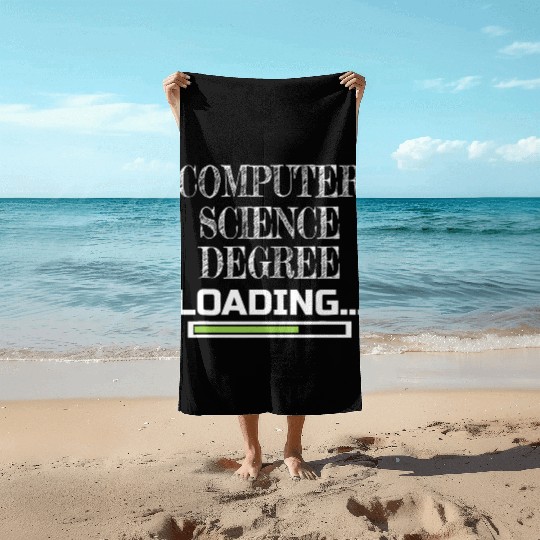 Computer Science Degree Loading CS School Major Beach Towels