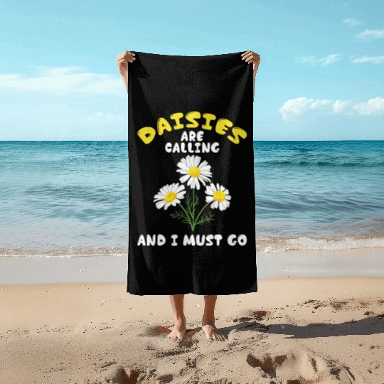 Daisy Garden Gardening Gardener Beach Towels