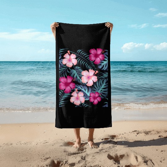 Tropical Leaves Beach Towels