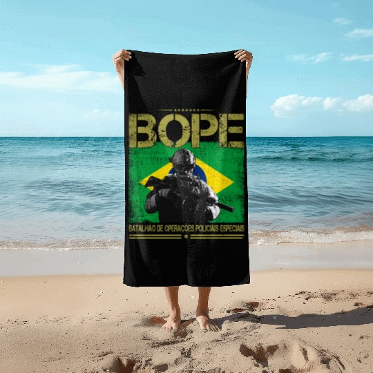 BOPE Brazil Police Special Forces Beach Towels