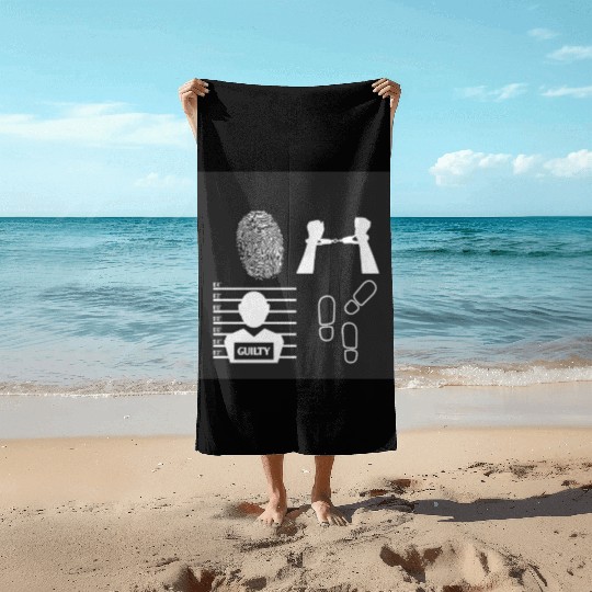 Crime Issues Beach Towels
