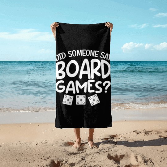Funny Board Game Gifts For Men Women Card Gamer Beach Towels