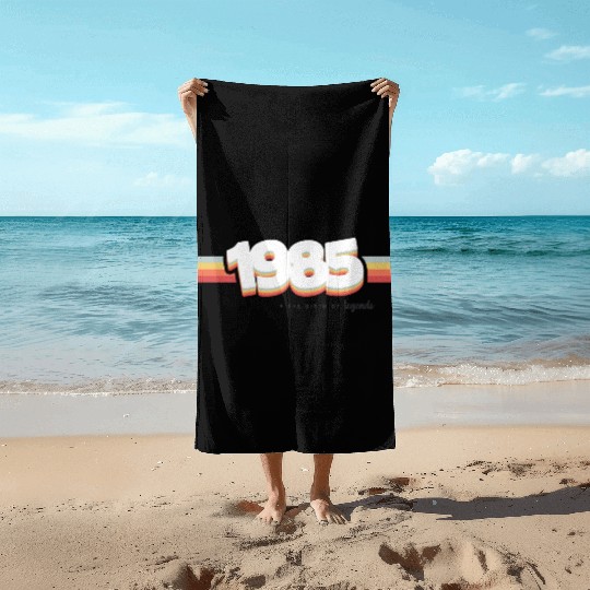 1985 the birth of legends Beach Towels