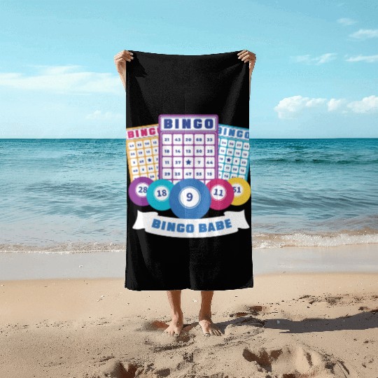 Bingo Card Game Grandma Bingo Player Bingo Cards Beach Towels
