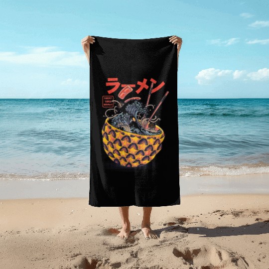 The Great Ramen Beach Towels