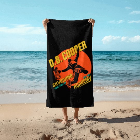 DB Cooper Skydiving Academy Beach Towels
