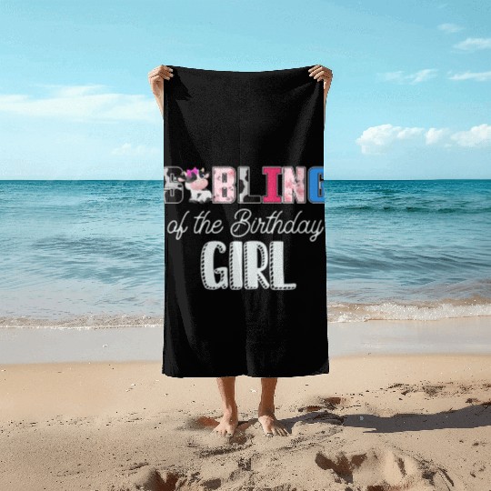 Cow Birthday, Farmer Birthday Girl Beach Towels