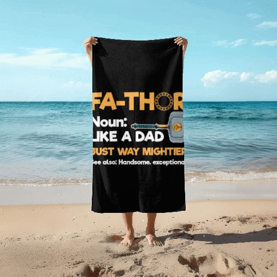 Thor Father Axe Beach Towels