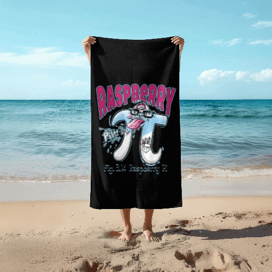 Pi Day Raspberry Pi Beach Towels