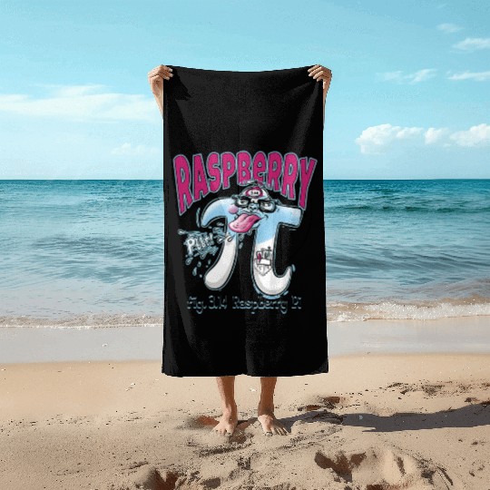 Pi Day Raspberry Pi Beach Towels