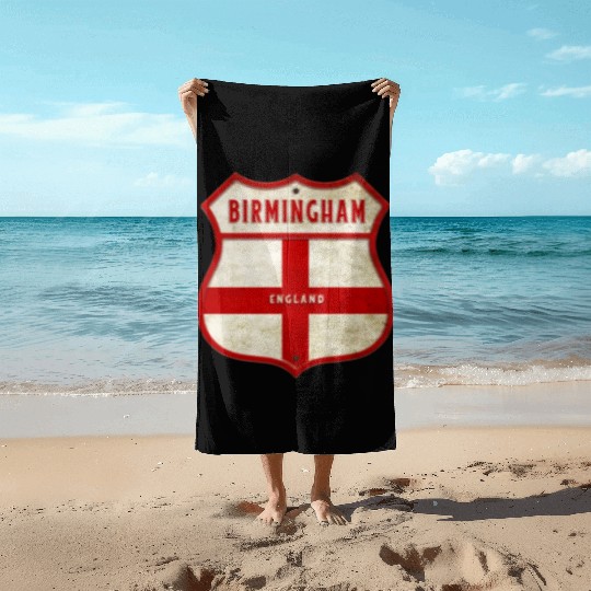 Birmingham England coat of arms Beach Towels