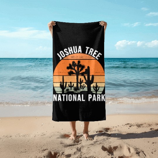 Vintage Joshua Tree National Park Beach Towels